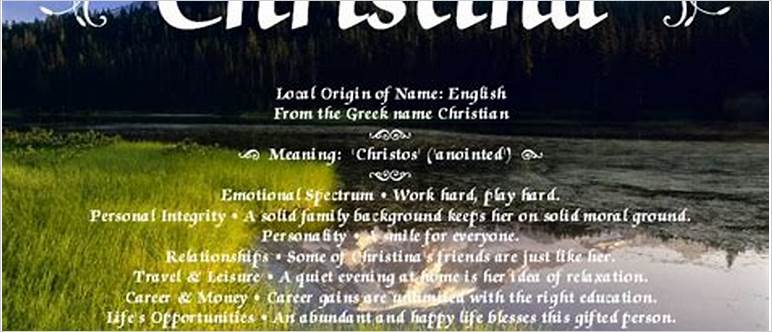 Origin of name christina